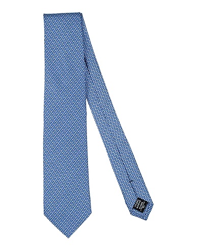 DUNHILL Ties and bow ties Blue 100% Mulberry silk