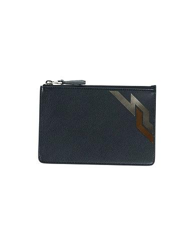 DUNHILL Pouch Black Soft Leather
