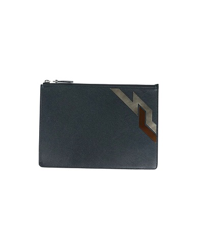 DUNHILL Pouch Black Soft Leather