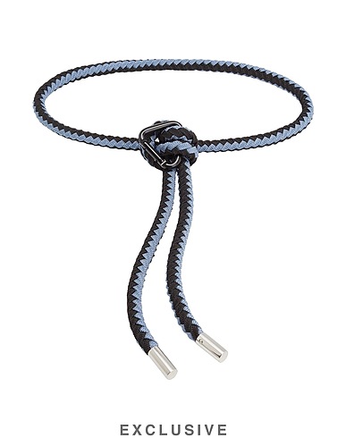 8 by COCO CAPITÁN Belts THE SAILOR BELT BLACK/BLUE
 Black 100% Rayon