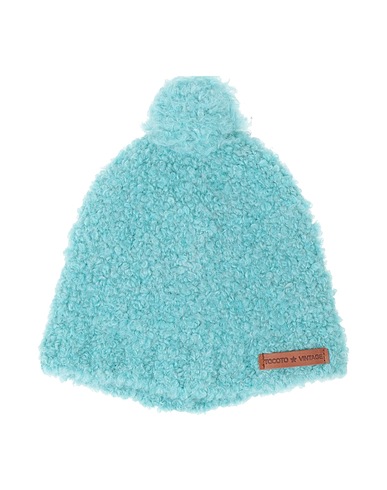 TOCOTO VINTAGE Hat Turquoise 70% Acrylic, 12% Polyamide, 9% Wool, 9% Viscose