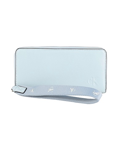 CALVIN KLEIN JEANS Wallet Sky blue 51% Polyester, 49% Polyurethane
