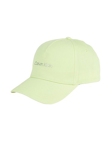 CALVIN KLEIN Hat Lime green 100% Organic cotton