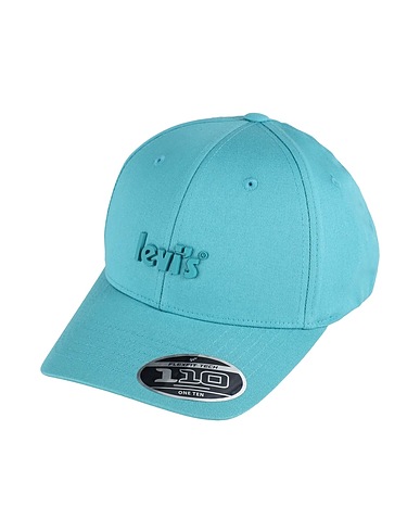LEVI'S Hat Turquoise 98% Cotton, 2% Elastane