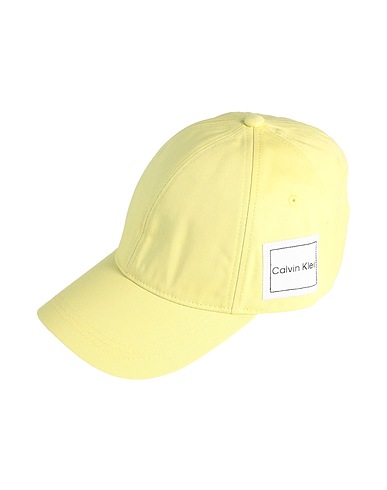 CALVIN KLEIN Cappello Giallo pastello 100% Cotone organico