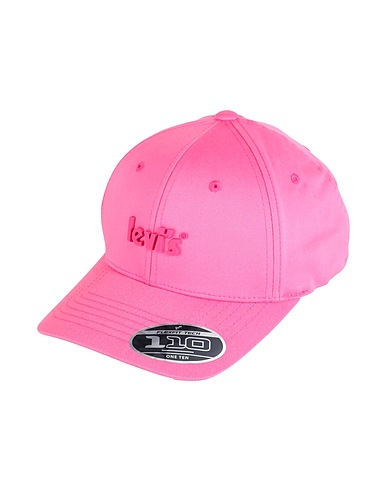 LEVI'S Hat Pink 63% Polyester, 34% Cotton, 3% Elastane