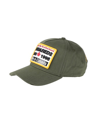 DSQUARED2 Cappello Verde militare 100% Cotone