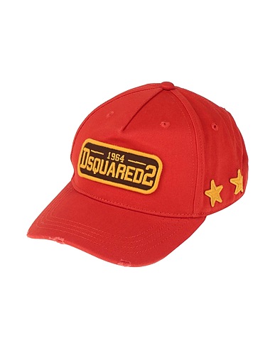 DSQUARED2 Hat Rust 100% Cotton