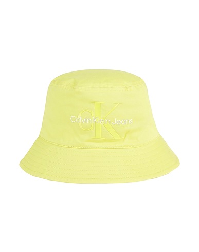CALVIN KLEIN JEANS Hat Pastel yellow 100% Organic cotton