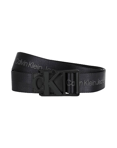 CALVIN KLEIN JEANS Cintura in tessuto Nero 100% Nylon