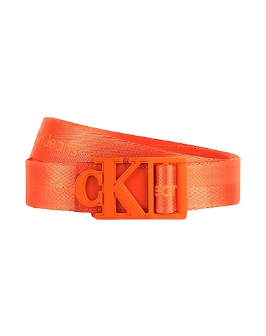 CALVIN KLEIN JEANS Cintura in tessuto Arancione 100% Nylon