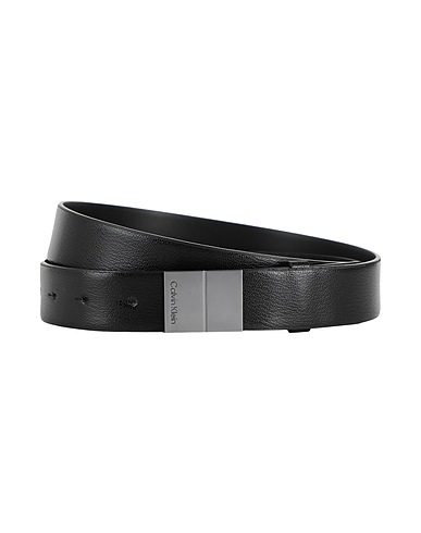 CALVIN KLEIN Leather belt Black 100% Cowhide