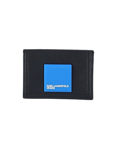 KARL LAGERFELD JEANS Kleinlederwaren TECH LEATHER CARDHOLDER PATCH
 Schwarz 50% Polyurethan, 50% Polyester