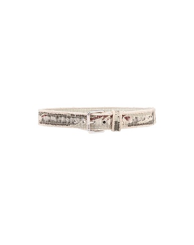 DIESEL Regular belt Light grey Textile fibres