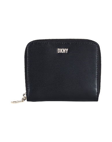 DKNY Brieftasche Schwarz 100% Rindsleder