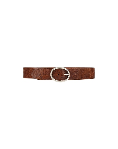 ORCIANI High-waist belt Brown Soft Leather