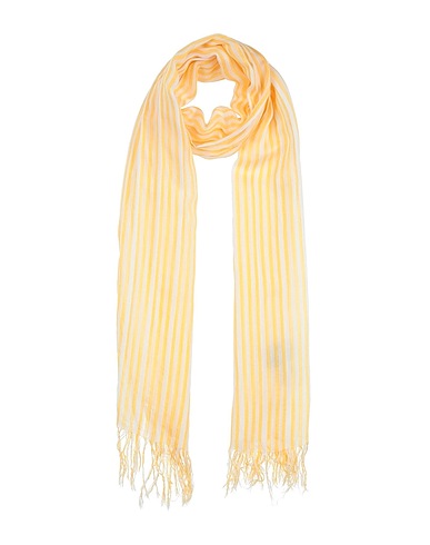 CC COLLECTION CORNELIANI Scarves and foulards Yellow 70% Viscose, 30% Silk