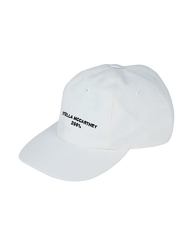 STELLA McCARTNEY Cappello Bianco 99% Cotone, 1% Acrilico