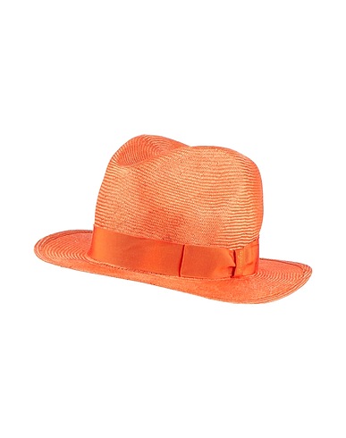 BORSALINO Hat Orange 100% Straw