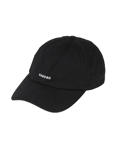 SANDRO Hat Black 100% Cotton