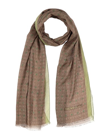 TREND CORNELIANI Sciarpe e foulard Khaki 80% Viscosa, 20% Lana
