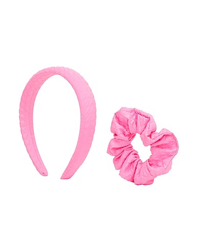 8 by YOOX Accessorio per capelli HEADBAND & SCRUNCHIE SET
 Fucsia 40% Poliestere, 30% Plastica, 30% Fibre sintetiche