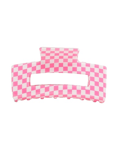 8 by YOOX Hair accessory CHECKERBOARD HAIR CLIP

 Pink 100% Resin
