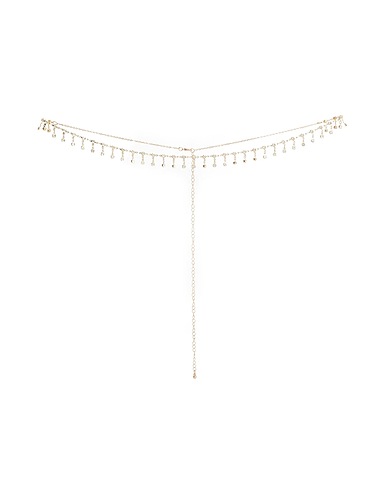 8 by YOOX Belts EMBELLISHED CHAIN WAIST BELT
 Gold 40% Iron, 30% Plastic, 30% Copper