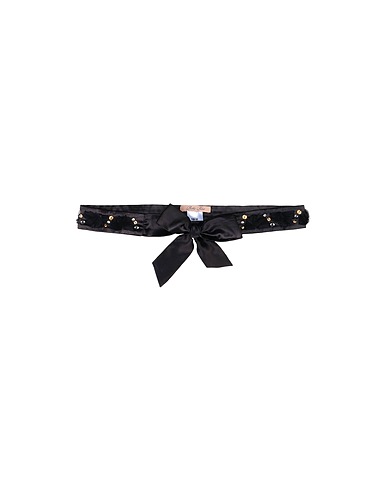 BETTY BLUE Regular belt Black Textile fibres