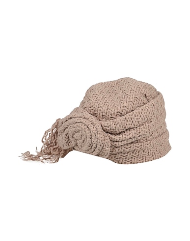 A.D. FASHION Hat Beige 80% Wool, 20% Polyester