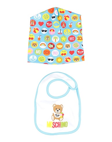MOSCHINO BABY Baby accessories set Azure 96% Cotton, 4% Elastane