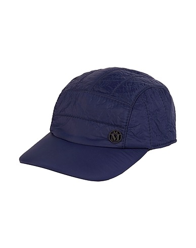MAISON MICHEL Hat Navy blue 86% Polyester, 14% Nylon