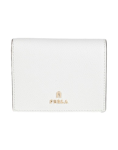 FURLA Wallet FURLA CAMELIA S COMPACT WALLET
 Off white 100% Soft Leather