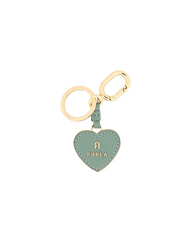FURLA Key ring FURLA CAMELIA KEYRING HEART
 Sage green 60% Metal, 40% Leather