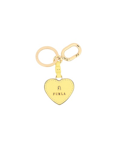FURLA Key ring FURLA CAMELIA KEYRING HEART
 Pastel yellow 60% Metal, 40% Leather