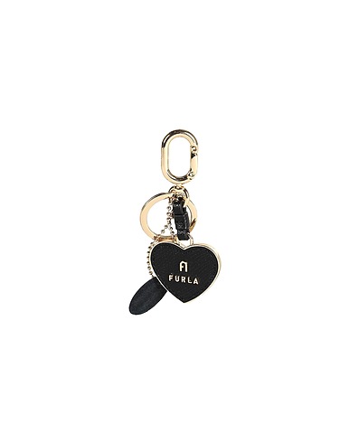 FURLA Key ring FURLA CAMELIA KEYRING HEART
 Black 60% Metal, 40% Leather