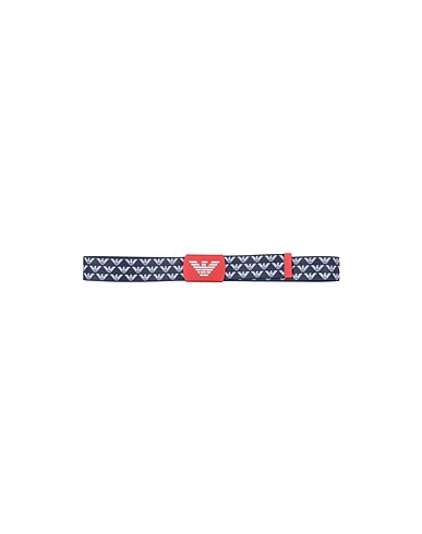 EMPORIO ARMANI Belt Midnight blue Textile fibres