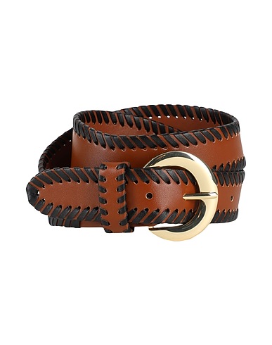MAX&Co. High-waist belt Tan Polyester, Polyurethane coated
