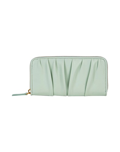 LES VISIONNAIRES Wallet JULIE SILKY LEATHER
 Light green 100% Lambskin
