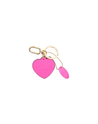 FURLA Key ring Fuchsia 70% Soft Leather, 30% Metal