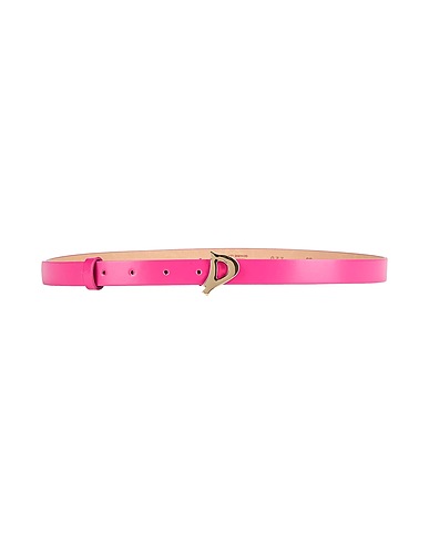 DONDUP Thin belt Fuchsia Soft Leather