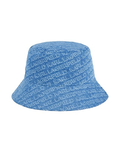 KARL LAGERFELD Hat Blue 100% Cotton