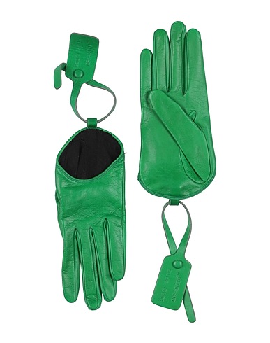 OFF-WHITE™ Gloves Green 100% Leather