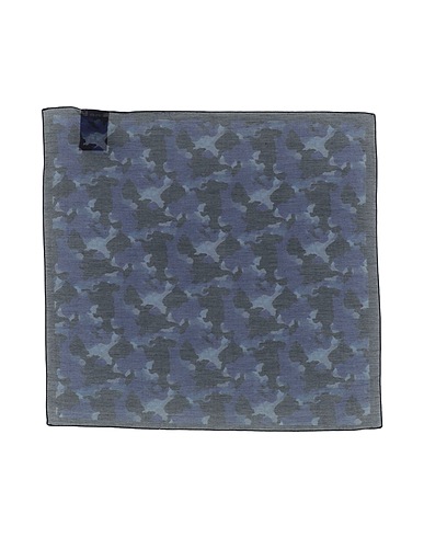 CC COLLECTION CORNELIANI Scarves and foulards Blue 77% Cotton, 23% Silk