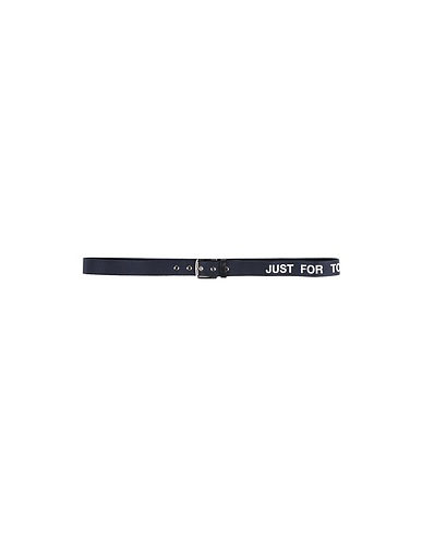 ERMANNO SCERVINO Fabric belt Midnight blue Textile fibers, Soft Leather