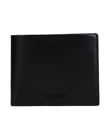 CALVIN KLEIN Brieftasche Schwarz Leder