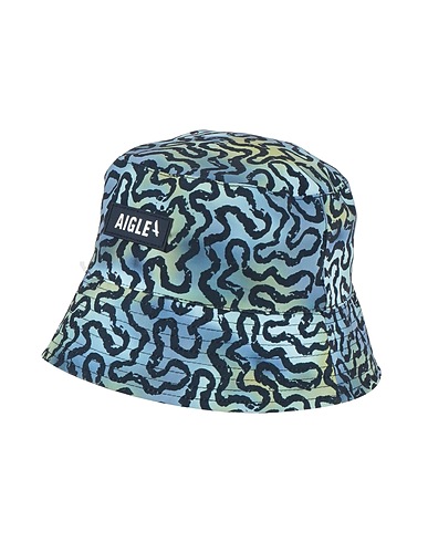 AIGLE Hat Slate blue 100% Polyester