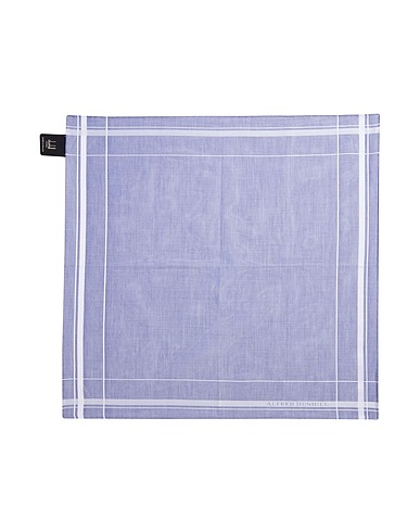 DUNHILL Scarves and foulards Blue 100% Cotton