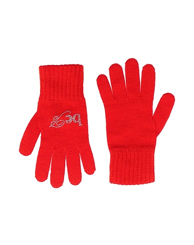 BE BLUMARINE Gloves Red 100% Virgin Wool