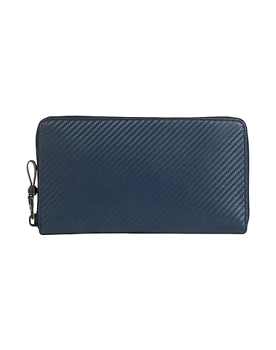 DUNHILL Wallet Navy 100% Leather